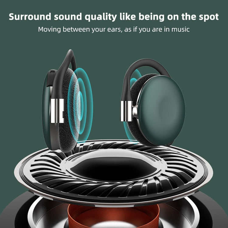 HP-1376 TWS Ear-mounted Wireless Sports Bluetooth Earphone, Support Touch & 64GB TF Card & Call & Voice Assistant