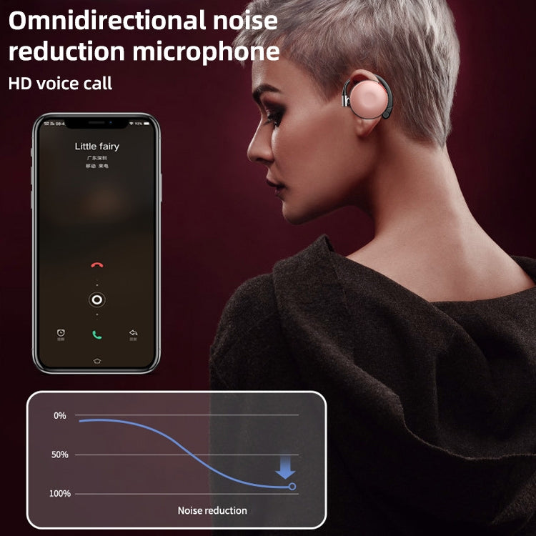 HP-1376 TWS Ear-mounted Wireless Sports Bluetooth Earphone, Support Touch & 64GB TF Card & Call & Voice Assistant