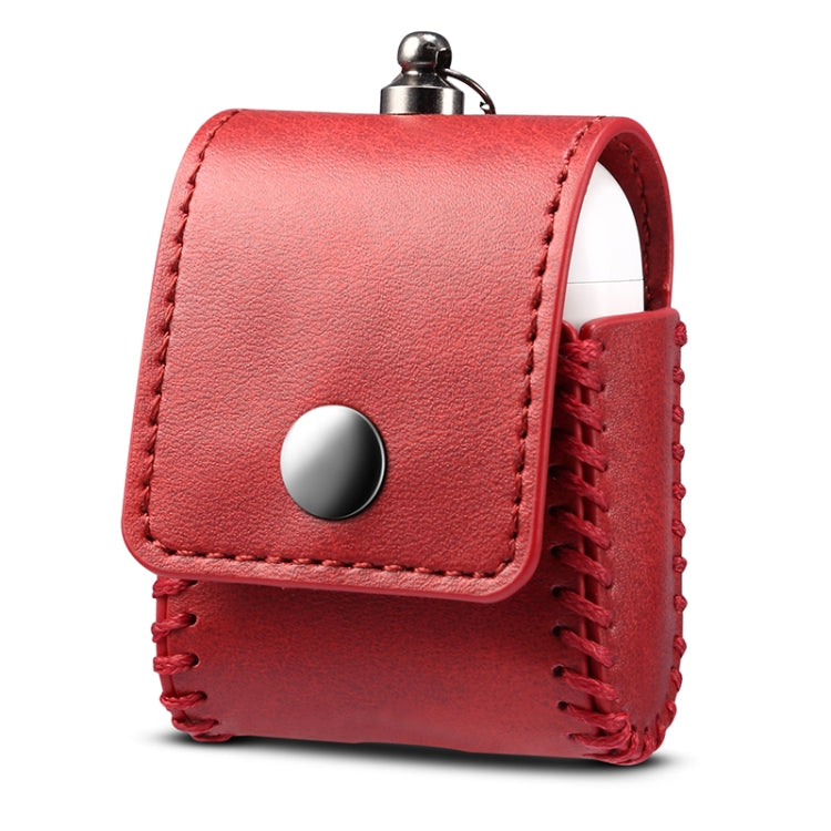 Leather Earphones Shockproof Protective Case for Apple AirPods 1 / 2