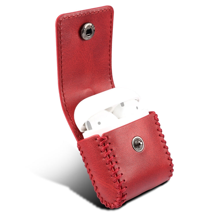 Leather Earphones Shockproof Protective Case for Apple AirPods 1 / 2