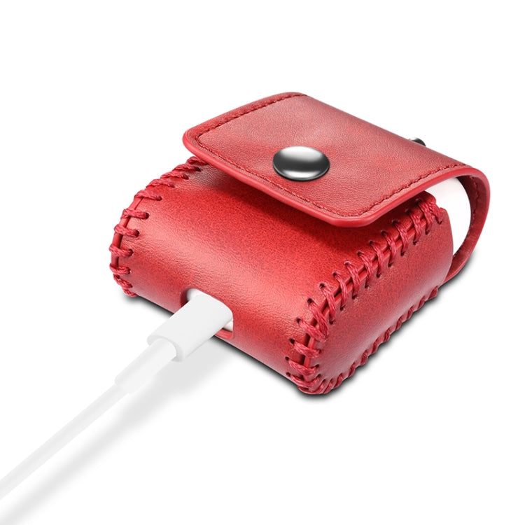 Leather Earphones Shockproof Protective Case for Apple AirPods 1 / 2