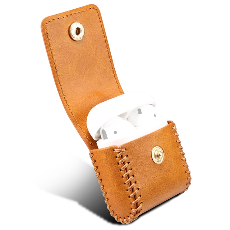 Leather Earphones Shockproof Protective Case for Apple AirPods 1 / 2