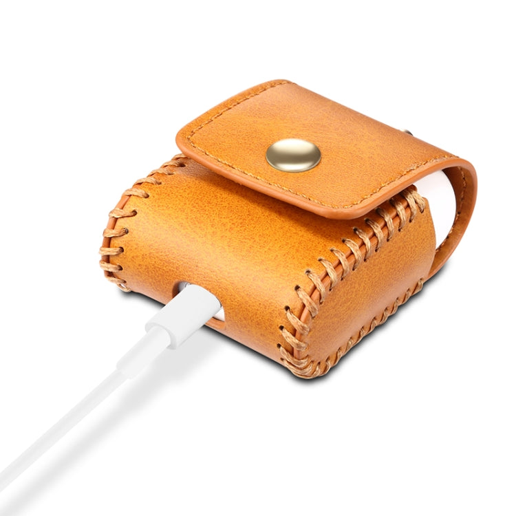 Leather Earphones Shockproof Protective Case for Apple AirPods 1 / 2
