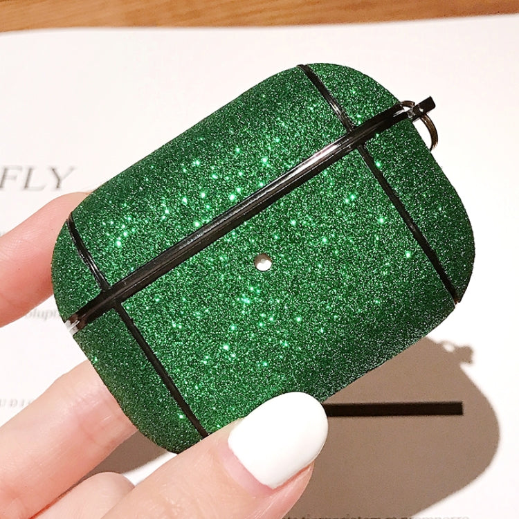 For Apple AirPods Pro Glitter Grid Earphone Protective Case