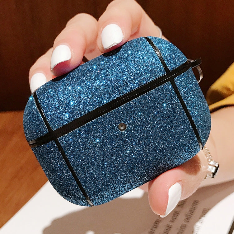 For Apple AirPods Pro Glitter Grid Earphone Protective Case