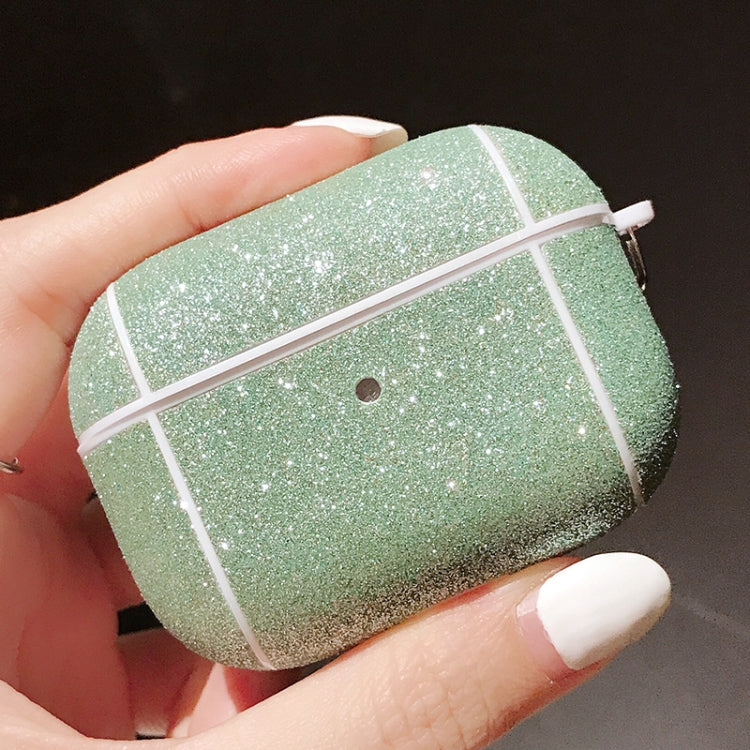 For Apple AirPods Pro Glitter Grid Earphone Protective Case