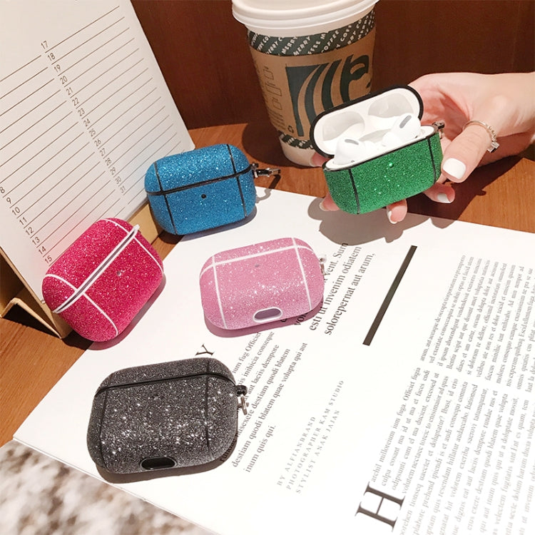 For Apple AirPods Pro Glitter Grid Earphone Protective Case