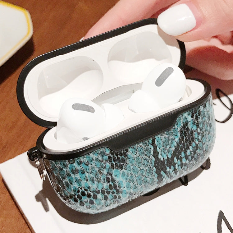 For Apple AirPods Pro Snake Skin Pattern Earphone Protective Case