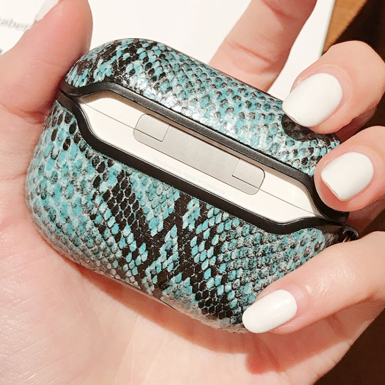 For Apple AirPods Pro Snake Skin Pattern Earphone Protective Case