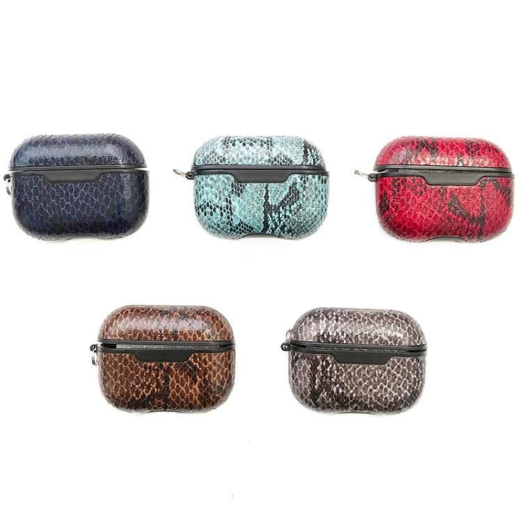 For Apple AirPods Pro Snake Skin Pattern Earphone Protective Case