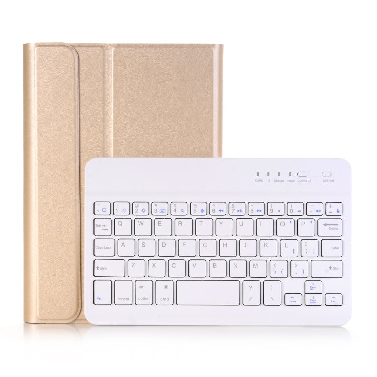 A05 Bluetooth 3.0 Ultra-thin ABS Detachable Bluetooth Keyboard Leather Tablet Case for iPad mini 5, with Holder