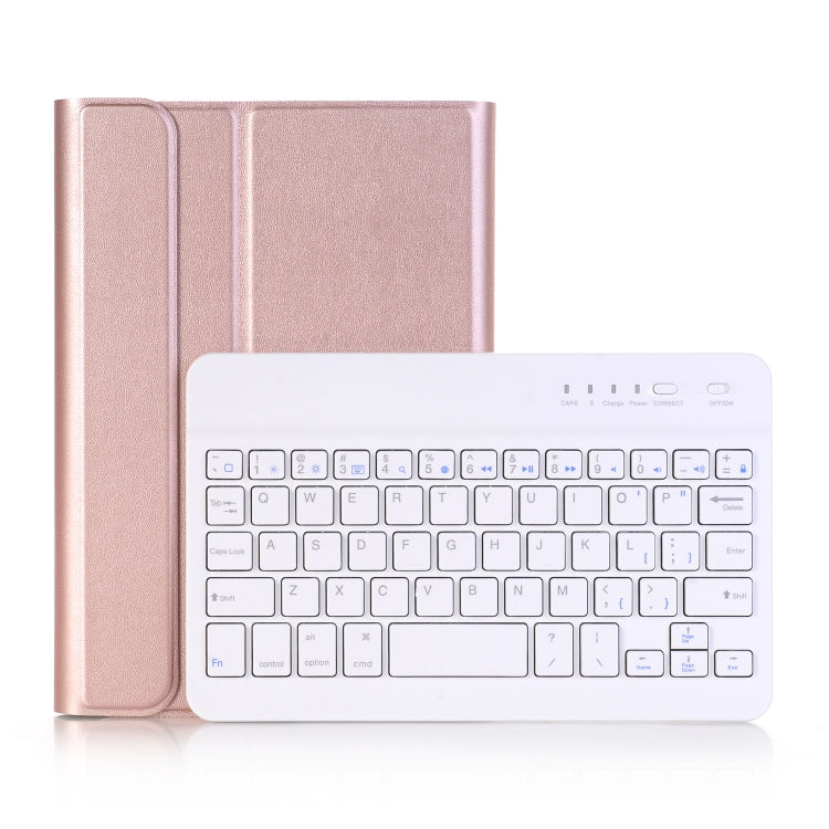 A05 Bluetooth 3.0 Ultra-thin ABS Detachable Bluetooth Keyboard Leather Tablet Case for iPad mini 5, with Holder