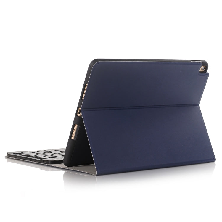 A09B Bluetooth 3.0 Ultra-thin ABS Detachable Bluetooth Keyboard Leather Tablet Case for iPad Air / Pro 10.5 inch (2019), with Pen Slot & Holder