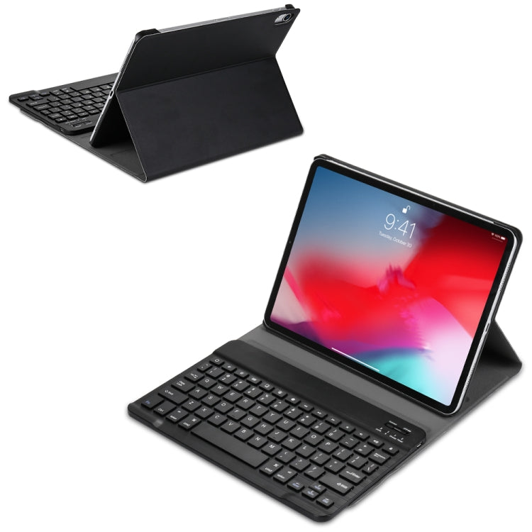 A11 Bluetooth 3.0 Ultra-thin ABS Detachable Bluetooth Keyboard Leather Tablet Case for iPad Pro 11 inch ï¼ˆ2018ï¼‰, with Holder