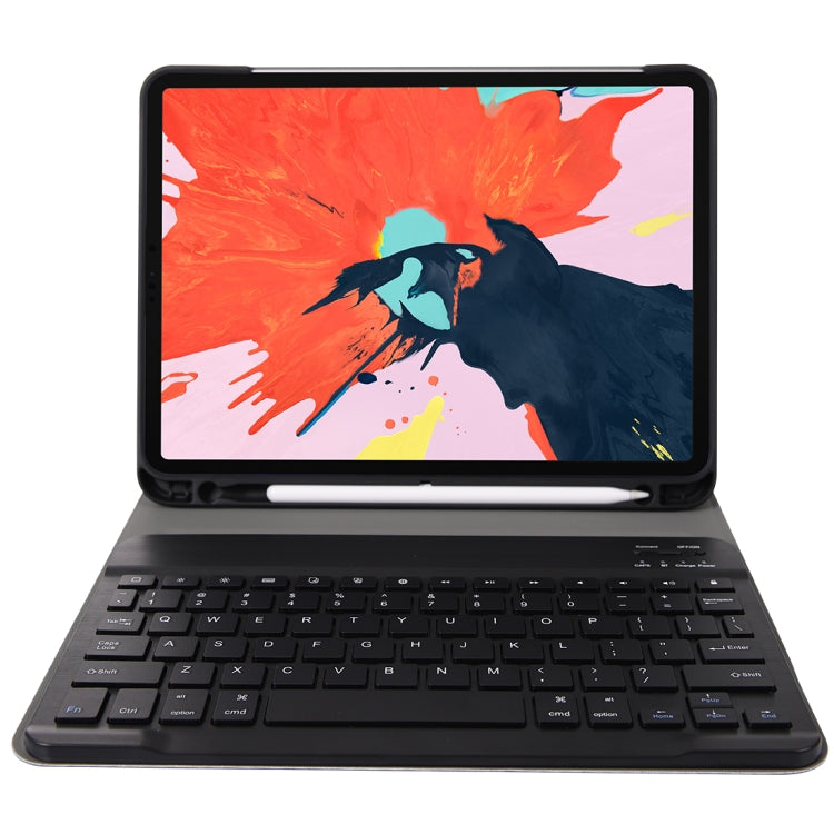 A11B Bluetooth 3.0 Ultra-thin ABS Detachable Bluetooth Keyboard Leather Tablet Case for iPad Pro 11 inch ï¼ˆ2018ï¼‰, with Pen Slot & Holder