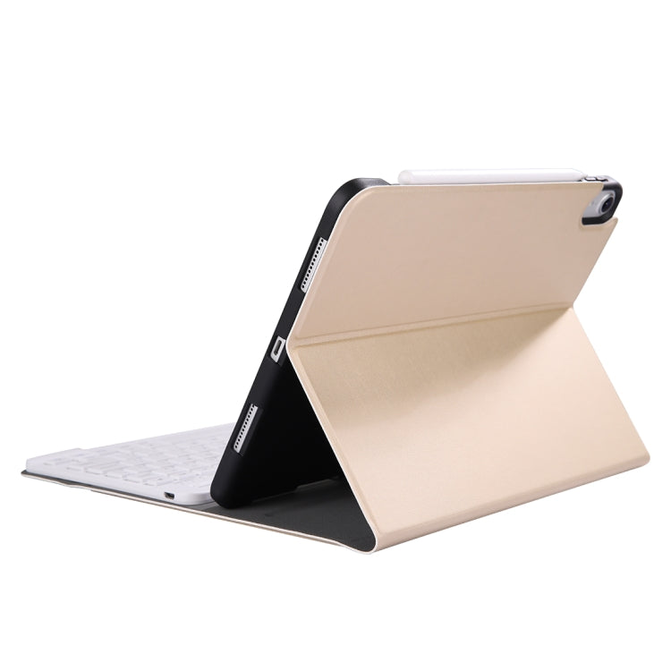 A11B Bluetooth 3.0 Ultra-thin ABS Detachable Bluetooth Keyboard Leather Tablet Case for iPad Pro 11 inch ï¼ˆ2018ï¼‰, with Pen Slot & Holder