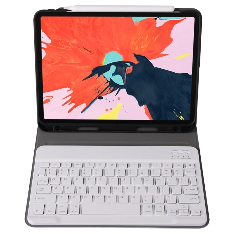 A11B Bluetooth 3.0 Ultra-thin ABS Detachable Bluetooth Keyboard Leather Tablet Case for iPad Pro 11 inch ï¼ˆ2018ï¼‰, with Pen Slot & Holder