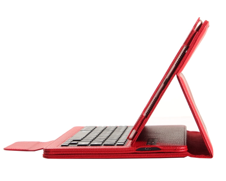 IP09 Bluetooth 3.0 Litchi Texture ABS Detachable Bluetooth Keyboard Leather Tablet Case for iPad Air / Pro 10.5 inch (2019), with Holder
