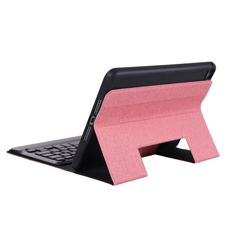 K04B Bluetooth 3.0 Ultra-thin One-piece Bluetooth Keyboard Leather Tablet Case for iPad mini 5, with Pen Slot & Holder