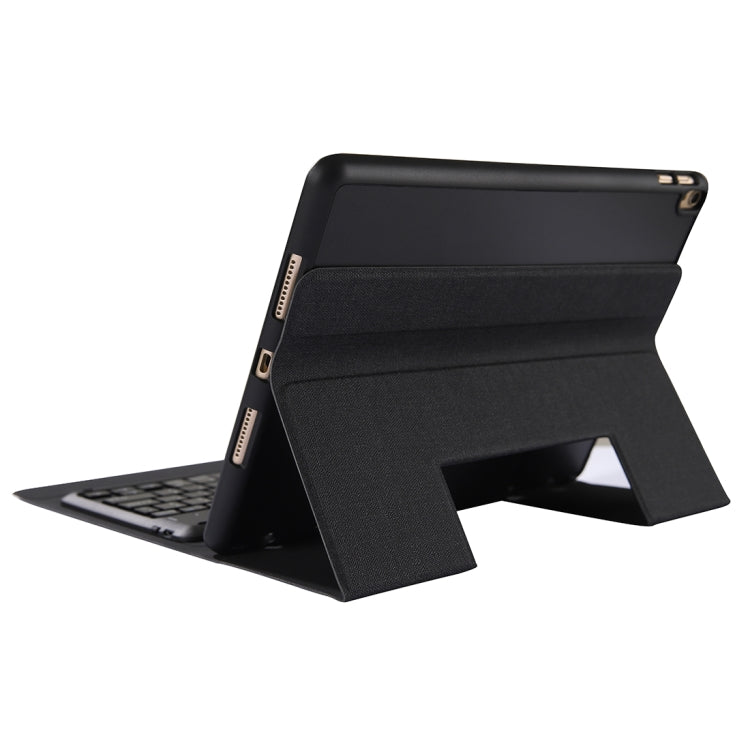 K05B Bluetooth 3.0 Ultra-thin One-piece Bluetooth Keyboard Leather Tablet Case for iPad Air / Pro 10.5 inch (2019), with Pen Slot & Holder