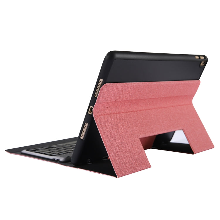 K05B Bluetooth 3.0 Ultra-thin One-piece Bluetooth Keyboard Leather Tablet Case for iPad Air / Pro 10.5 inch (2019), with Pen Slot & Holder