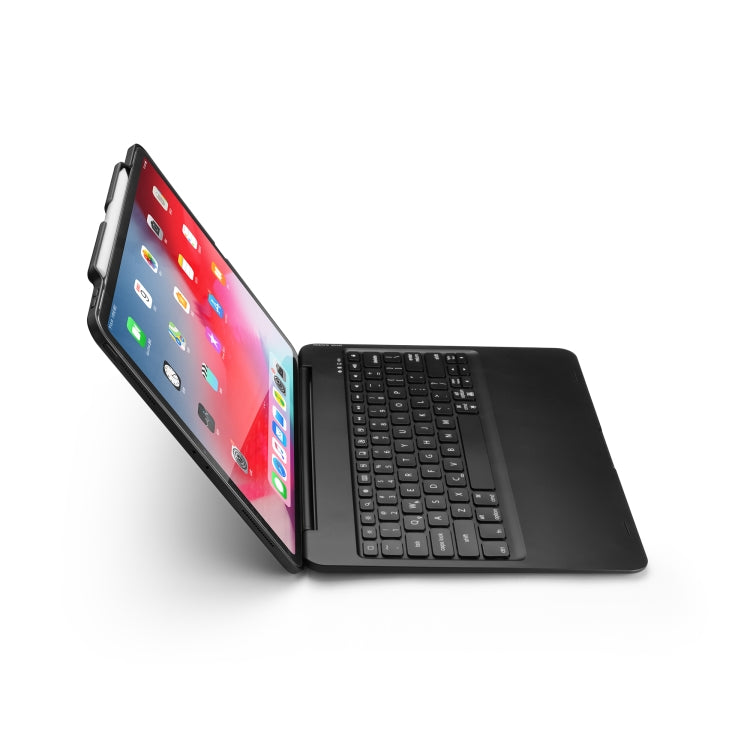 F129S ABS Colorful Backlit Bluetooth Keyboard Tablet Case for iPad Pro 12.9 inch ï¼ˆ2018ï¼‰, with Pen Slot