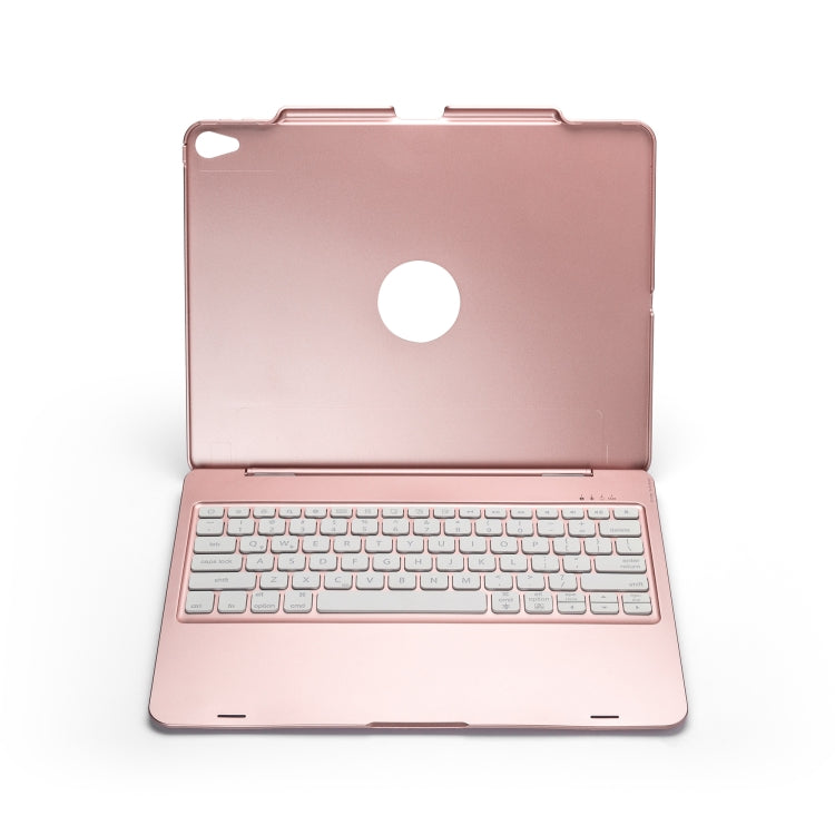 F129S ABS Colorful Backlit Bluetooth Keyboard Tablet Case for iPad Pro 12.9 inch ï¼ˆ2018ï¼‰, with Pen Slot