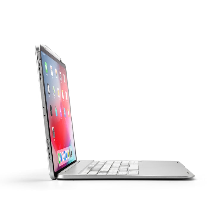 F129S ABS Colorful Backlit Bluetooth Keyboard Tablet Case for iPad Pro 12.9 inch ï¼ˆ2018ï¼‰, with Pen Slot