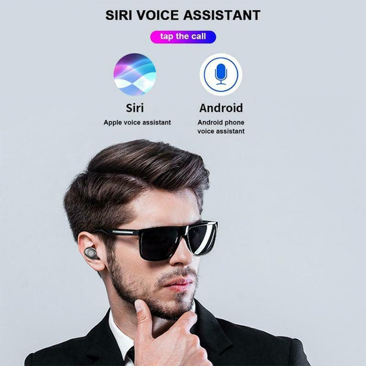 F9 TWS V5.0 Touch Control Binaural Wireless Bluetooth Headset with Digital Display Charging Case