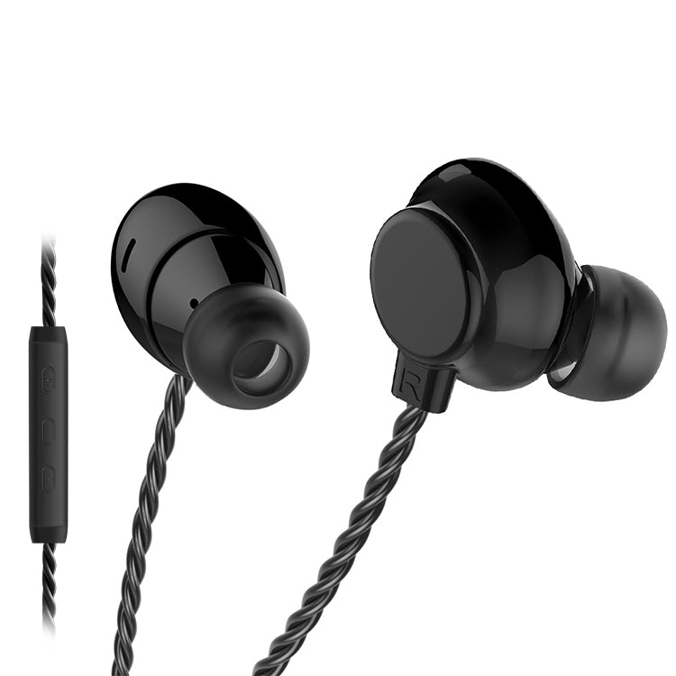 TRN H1 Single Dynamic Unit 3.5mm In Ear Earphone HIFI Running Sports Earphone Metal Stereo Bass Headset, with Mic