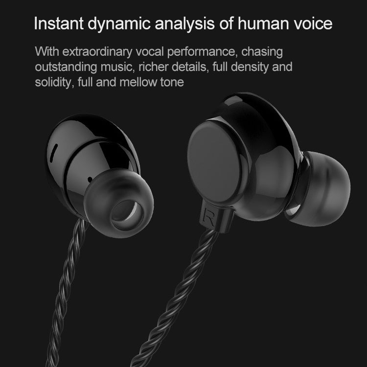 TRN H1 Single Dynamic Unit 3.5mm In Ear Earphone HIFI Running Sports Earphone Metal Stereo Bass Headset, without Mic