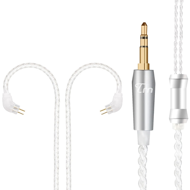 TRN Silver Plated Upgrade Cable Headphones Cable with 0.78mm 2 Pins Connection for TRN V10 V20 Earphone