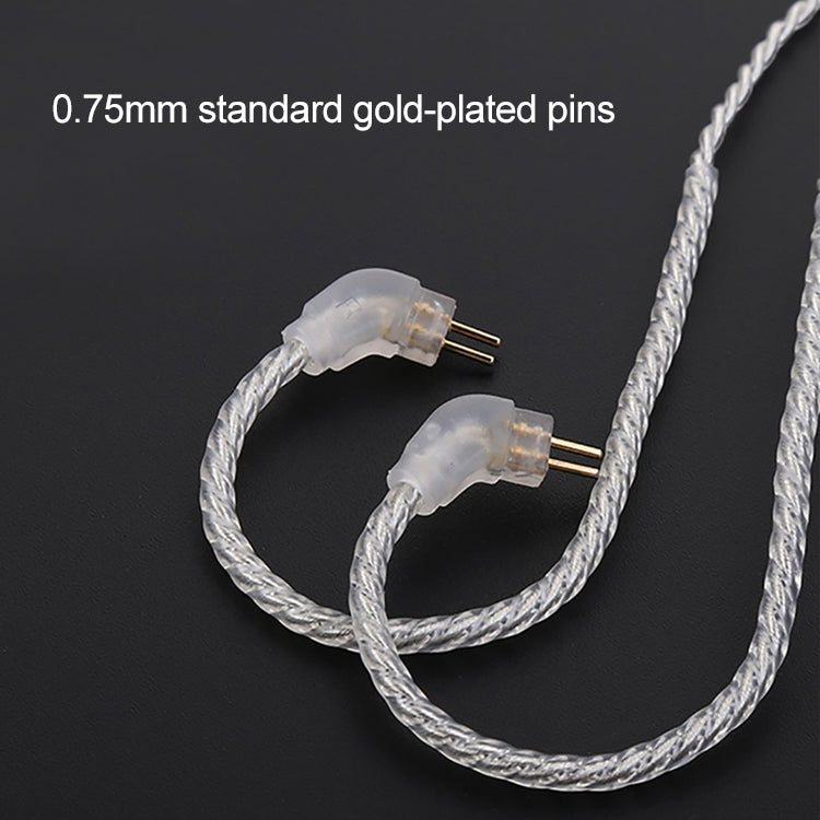 TRN Silver Plated Upgrade Cable Headphones Cable with IE80 Connection for TRN V10 V20 Earphone