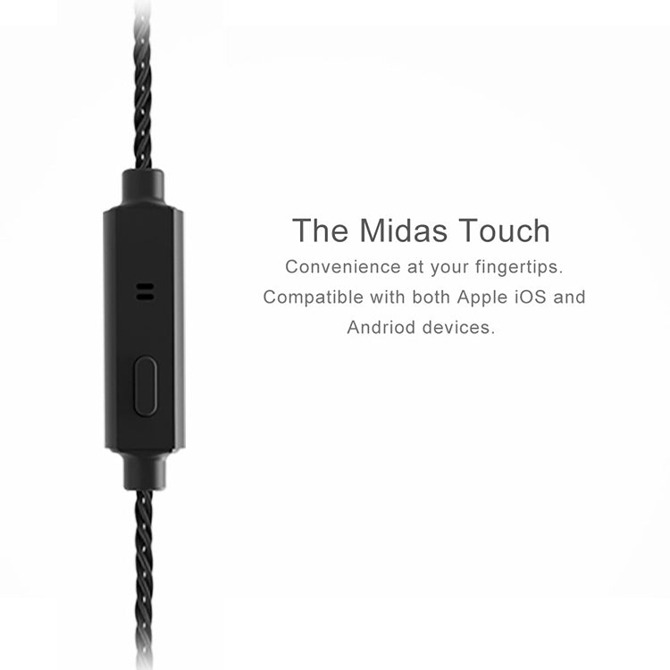 TRN V20 Hybrid In Ear Earphone Monitor Running Sport HiFi Headset with Detachable 2Pin Connection, without Mic(Black)