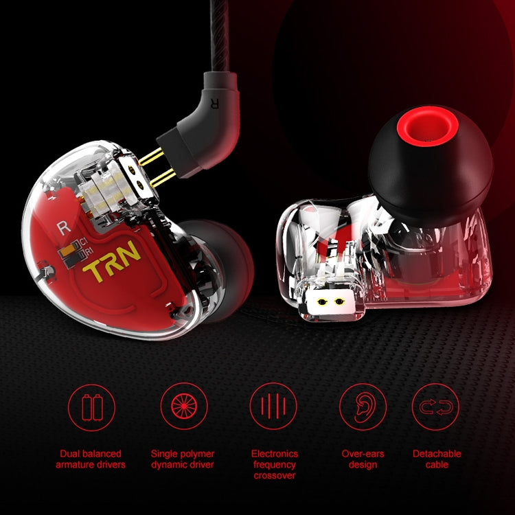 TRN V30 HiFi In Ear Wired Earphone 0.75mm 2Pin Detachable Cable Earphone, with Mic