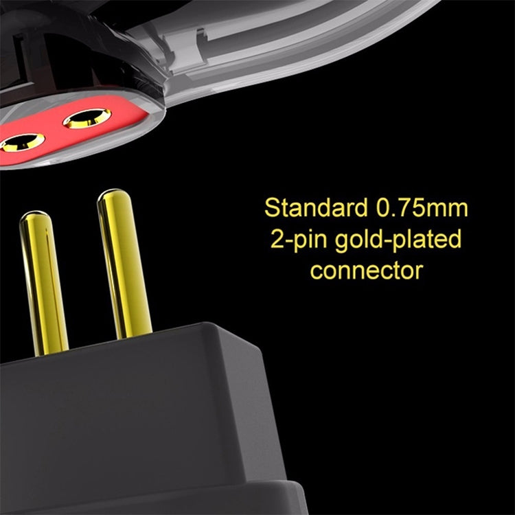 TRN V60 Hybrid In Ear Earphone Monitor Running Sport HiFi Headset with Detachable 2Pin Connection, without Mic