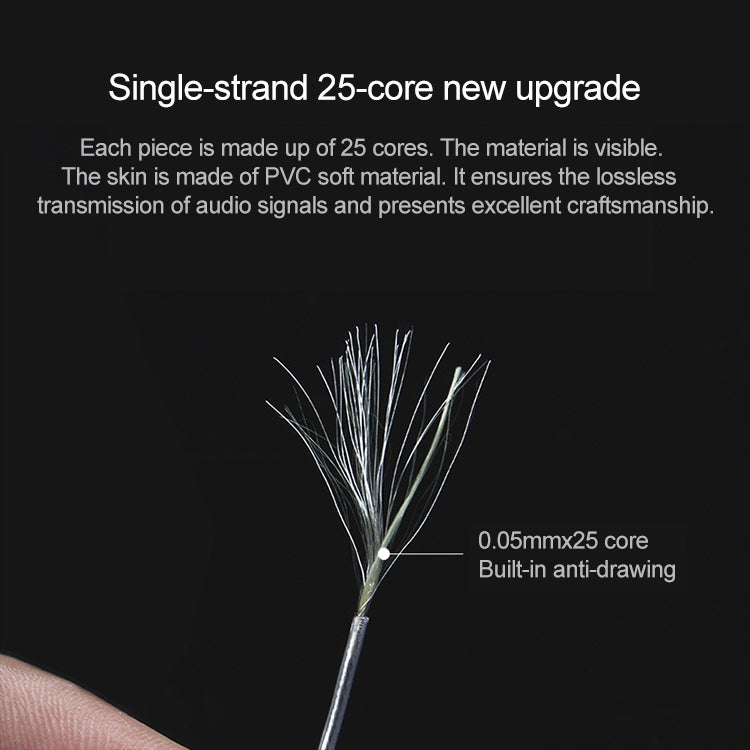 TRN TC-0.75 8-Core Silver Plated Braided Auxiliary Upgrade Cable Headphones Cable 3.5mm Balanced Cable with 0.75mm 2 Pins Connection