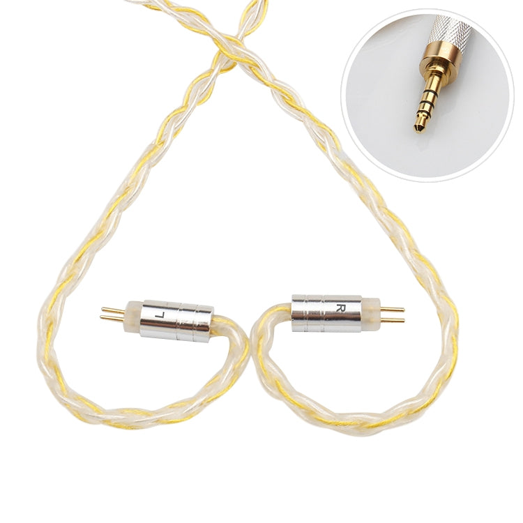 TRN TC-0.78 8-Core Silver Plated Braided Auxiliary Upgrade Cable Headphones Cable 2.5mm Balanced Cable with 0.78mm 2 Pins Connection
