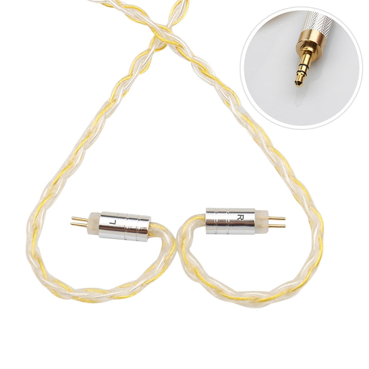 TRN TC-0.78 8-Core Silver Plated Braided Auxiliary Upgrade Cable Headphones Cable 3.5mm Balanced Cable with 0.78mm 2 Pins Connection