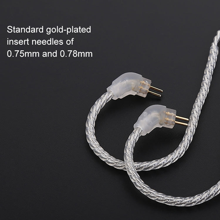 TRN Silver Plated Auxiliary Upgrade Cable Headphones Cable 2.5mm Balanced Cable with 0.78mm 2Pin Connection