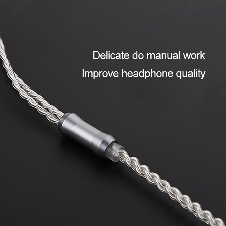 TRN Silver Plated Auxiliary Upgrade Cable Headphones Cable 2.5mm Balanced Cable with 0.78mm 2Pin Connection