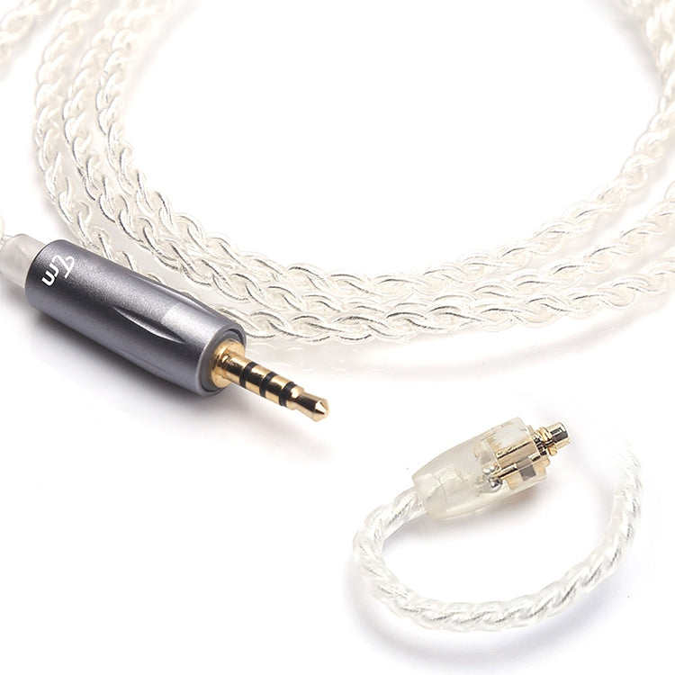 TRN Silver Plated Auxiliary Upgrade Cable Headphones Cable 2.5mm Balanced Cable with MMCX Connection