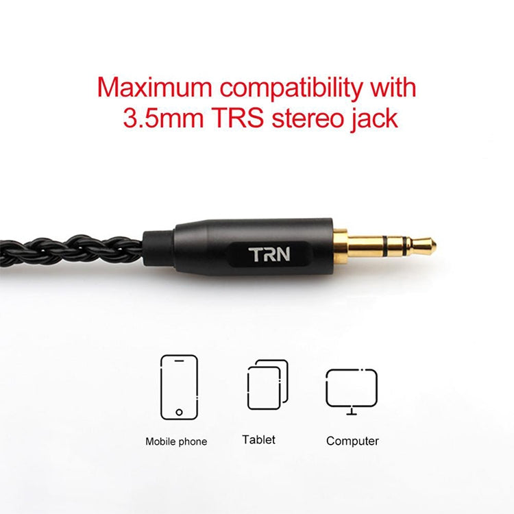 TRN A3-0.75 6-Core High Fidelity Auxiliary Upgrade Cable Headphones Cable with 0.75mm 2 Pins Connection