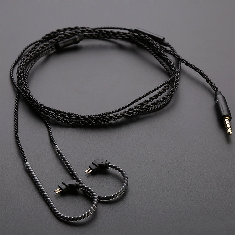 TRN Sports Stereo High Fidelity Auxiliary Upgrade Cable Headphones Cable with 0.75mm 2 Pins Connection, with Mic