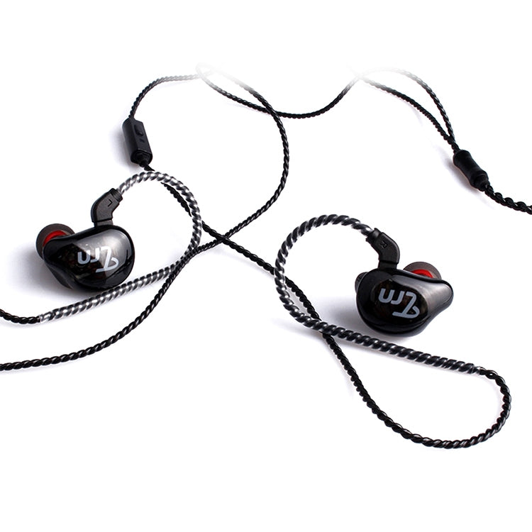 TRN Sports Stereo High Fidelity Auxiliary Upgrade Cable Headphones Cable with 0.78mm 2 Pins Connection, with Mic