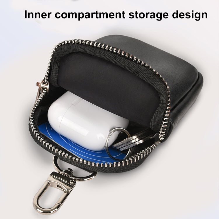WIWU E-Pouch Portable Leather Earphone Bag(Grey)