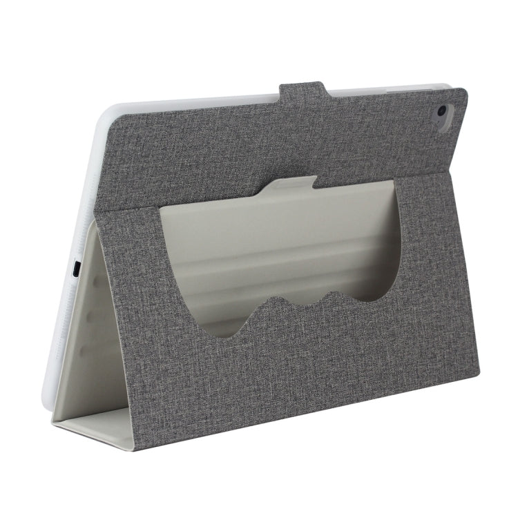 For iPad Air / iPad Air 2 / iPad Pro 9.7 / iPad 9.7 (2018) & iPad 9.7 (2017) Cloth Texture Horizontal Flip Leather Case with Holder & Sleep / Wake-up Function