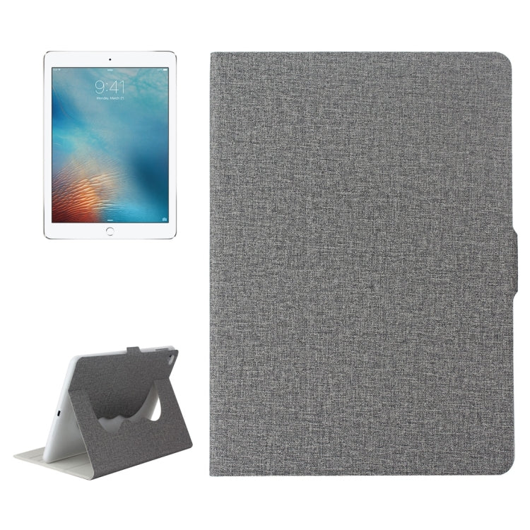 For iPad Air / iPad Air 2 / iPad Pro 9.7 / iPad 9.7 (2018) & iPad 9.7 (2017) Cloth Texture Horizontal Flip Leather Case with Holder & Sleep / Wake-up Function