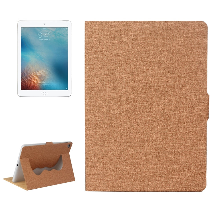 For iPad Air / iPad Air 2 / iPad Pro 9.7 / iPad 9.7 (2018) & iPad 9.7 (2017) Cloth Texture Horizontal Flip Leather Case with Holder & Sleep / Wake-up Function