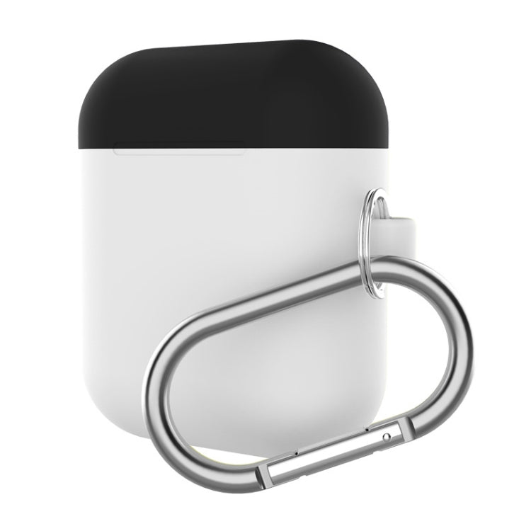 Earphones Thicken Split Anti-fall Silicone Case with Carabiner for Apple Airpods
